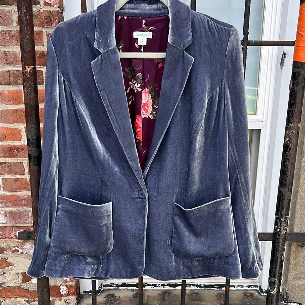 Velvet Blazer in Gray by Sundance